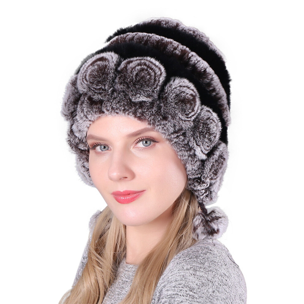 Winter Warm Hat Stylish And Soft Rex Rabbit Fur Beanie Unisex Womens-image-OPC-PK5R8YW-NEW