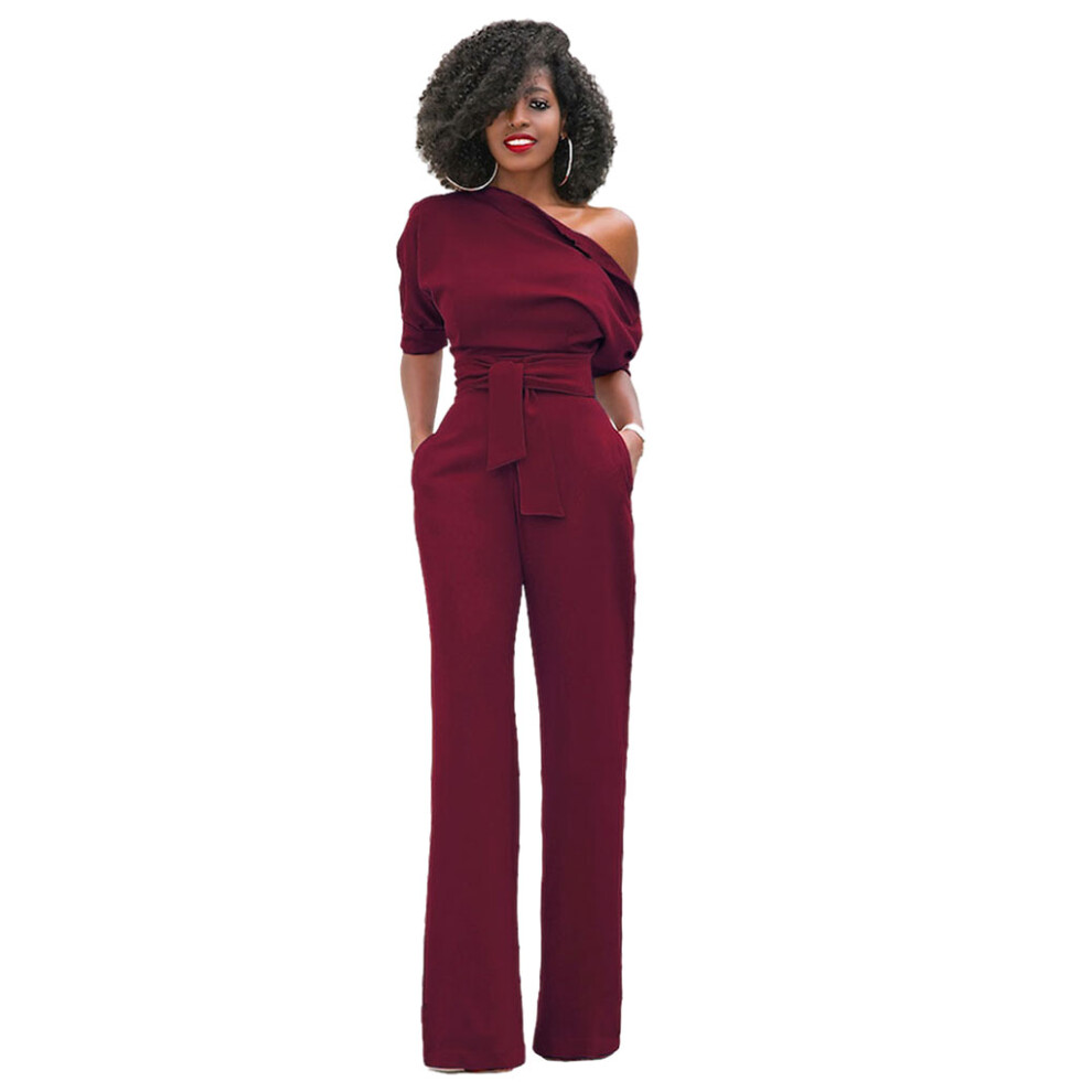 (Red, S) Easy To Wear Women Jumpsuits Any Occasion All-in-one Outfit Summer-image-OPC-PK5R8ZQ-NEW