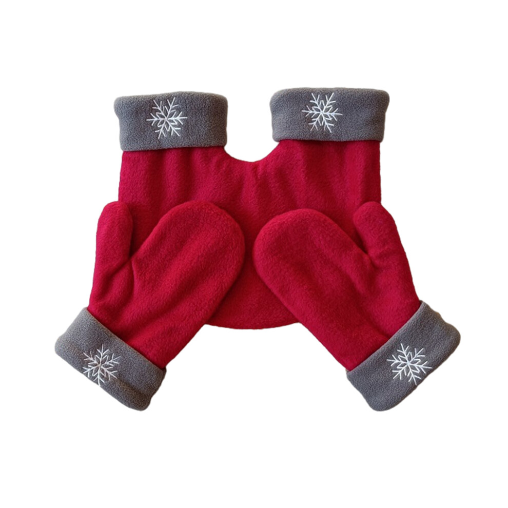 (RedGrey) 3piece Cozy Winter Gloves Durability Non-shedding Extra Thick-image-OPC-PK5RDB2-NEW