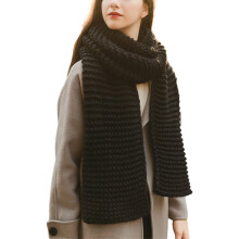 (Black) Winter Look Soft And Comfortable Scarves Thoughtful Gifts Women Winter