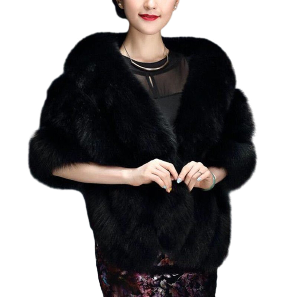 (black) Super Soft And Comfortable To Wear Collar Shrug V-Neck Shawl Women-image-OPC-PK5RHKX-NEW