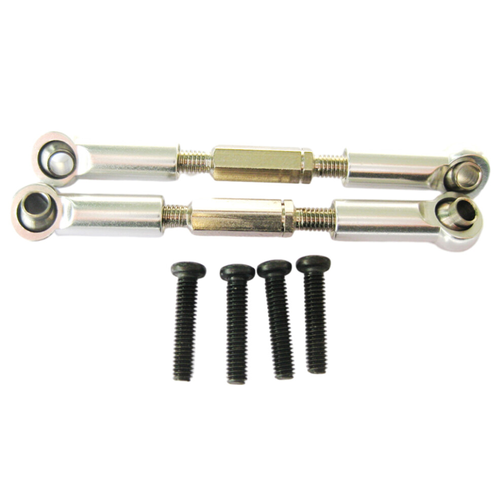(Silver) Aluminum Alloy Wheelbase Steering Link Rod Set For 1/16 SLASH RC Car-image-OPC-PK5RKX8-NEW