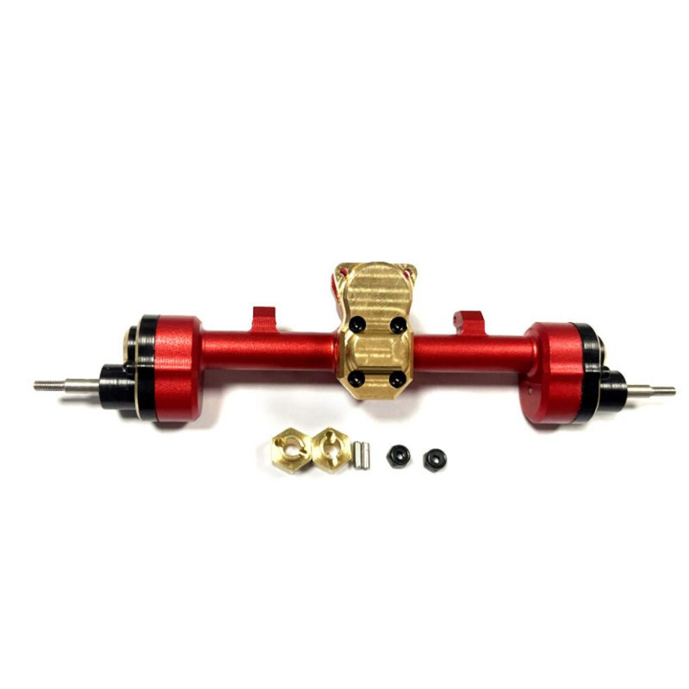(Red) RCGOFOLLOW 1pieces Aluminum Alloy Upgrade Enhances Rear Axle For 1/24-image-OPC-PK5RK55-NEW