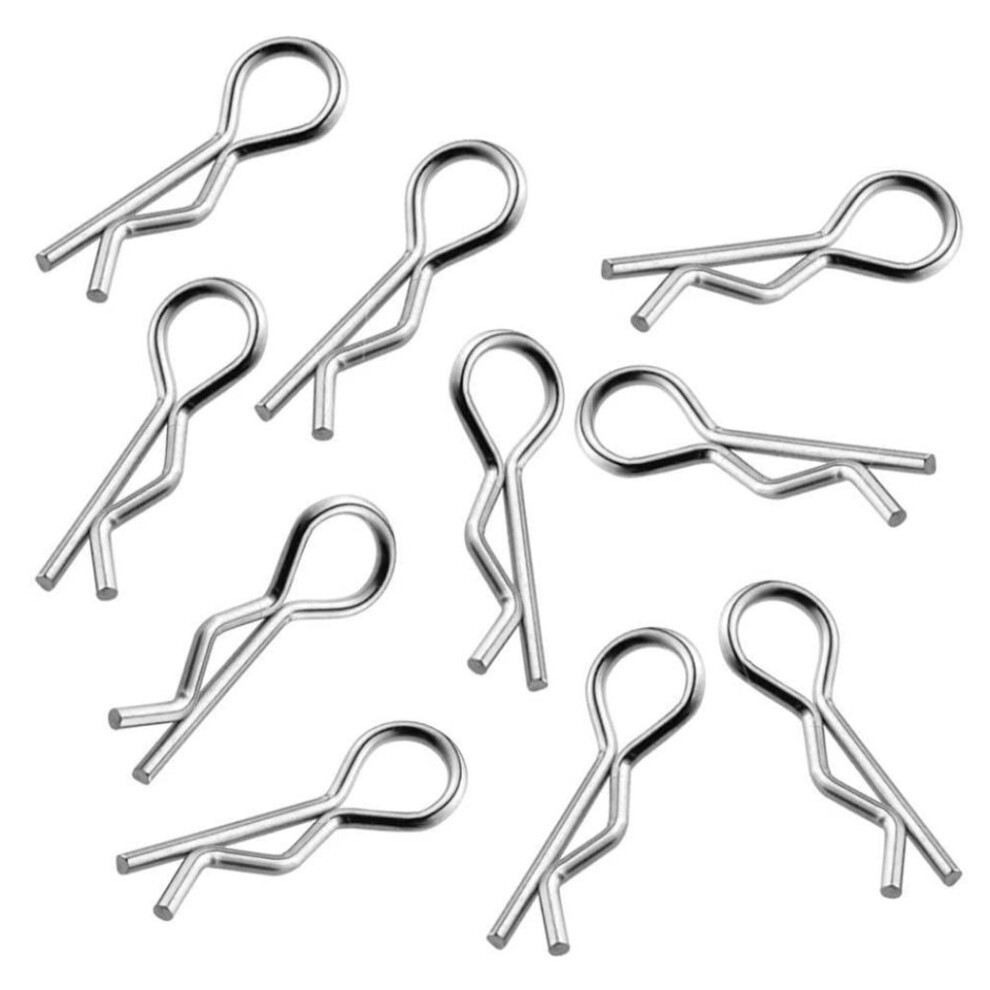 Thickened Body Clip For 1/10 HPI Axial SLASH 2WD Short Course Silver-image-OPC-PK5RQHX-NEW