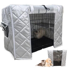 Dog Kennel Cover Waterproof Pet Crate Cover with Door Curtain and Cage Pads Replacement for Indoor Outdoor Use