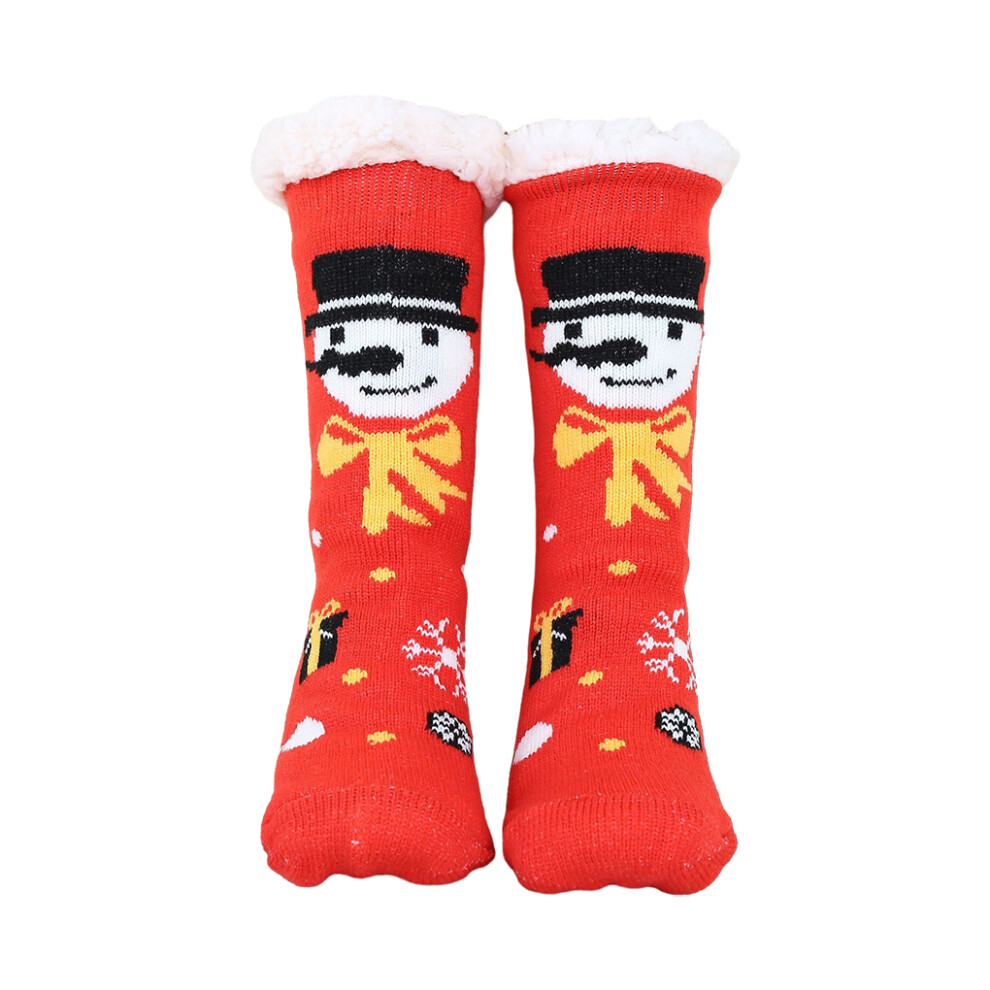 (black hat snowman) Stay Warm In Winter With These Extra Thick Socks For Women Soft-image-OPC-PK5RTMR-NEW