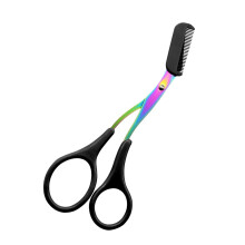Eyebrow Trimmer for Women - Ergonomic Stainless Steel Manual Eyebrow Cutter, Waterproof and Portable, Black
