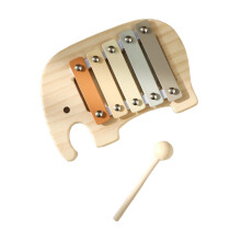 5-Note Xylophone Montessori Musical Instrument Wooden Handheld Toy for Kids Music Education and Learning Activities
