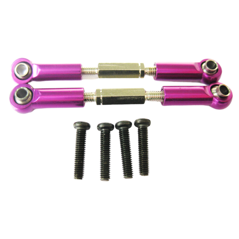 (Purple) 2pieces 1/16 Steering Link Rod Set Aluminum Alloy Wheelbase Rc-image-OPC-PK5RV2D-NEW
