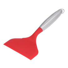 Großer Edelstahlpfannenwender mit weitem Mund 11,6x26,5 cm, Rot