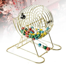 Manual Cage Set - 30cm Luxury Lottery Machine for Home and Office Use, Ideal for Community Events and Easy Operation