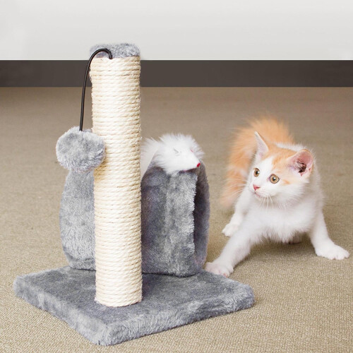 Katzenpostkratzer - Interactive Cat Scratching Post for Kittens | Tall, Relaxation and Climbing Tower | Durable Material 2