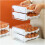 Automatic Egg Holder with Rolling Function, Double-Layer Egg Organizer, Refrigerator Storage Container, Egg Basket 3