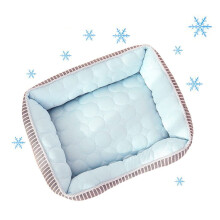 Summer Dog Bed Cooling Pad - Ice Silk Non-Slip Cooling Mat for Dogs, Home, Travel, and Car Use