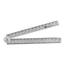Klare Zollstock 30 cm, Transparentes Zeichenlineal für Schüler und Lehrer, Zentimeter-Skala, Längenmessung