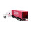 kostbares 1:48 Pink Container Traktor Modell mit Licht & Ton für Kinder 5