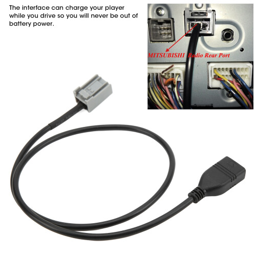 Fahrzeug-Audio-Controller USB AUX Adapter für Outlander / ASX ab 2009 2