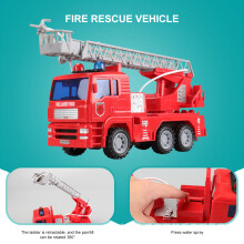 Sprühwasser-Feuerwehrauto-Spielset für Kinder, ABS, 251018cm
