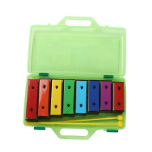 Wooden Xylophone Musical Instrument - Colorful Eight-Tone Glockenspiel for Kids - Educational Percussion Toy