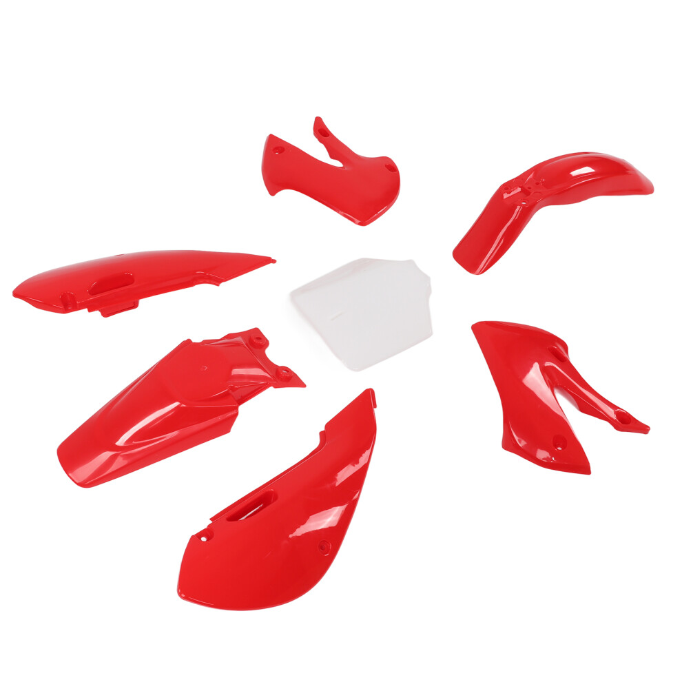 7Pcs Abs Motorcycle Fairing Kit For Klx110 Kx65 Drz110 Rm65 Red 3151344872352