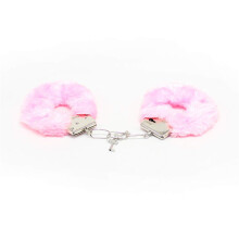 Harness Handcuffs Ankle Restraints Adjustable Plush Metal with Lock Pink Sex Toys for Adults Bondage Fetish Slave Bed Restraints