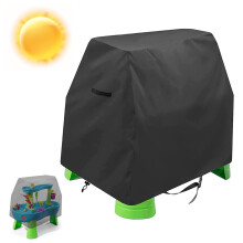 Kids Picnic Table Cover Waterproof 600D Oxford Fabric Elastic Edges Outdoor Sand Water Play Tablecloth for Boys and Girls