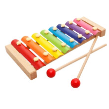 Wooden Xylophone for Kids 8-Tone Professional Music Instrument Handcrafted Wood Design Suitable for Music Education