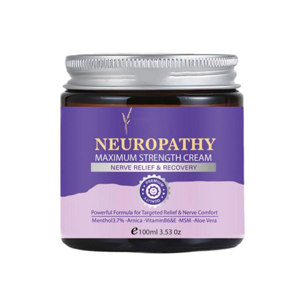 Cream Neuropathy Maximum Strength For Pain Relief, Natural Muscle Massage Butter For Neck And Foot, Gentle Soothing Balm