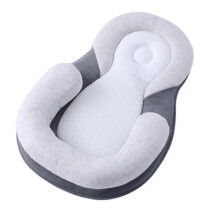 (grey) Good quality Lounger Nest Soft Nest Lounger Adjustable Breathable Lounger compatible Newborn Co-Sleeping compatible Newborn