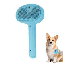 Dampening Cat Grooming Brush for Gentle Dandruff Removal, Multifunctional Steam Brush for Dogs and Cats, Blue