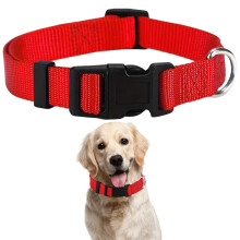 Adjustable Puppy Collar with Snap Buckle, Small Dog Collar with D-Ring for Outdoor Walking