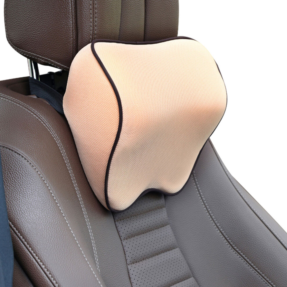 (Beige) Car Neck Pillows Ergonomic For Neck Pain Relief And Support Relaxing-image-OPC-PK5T797-NEW