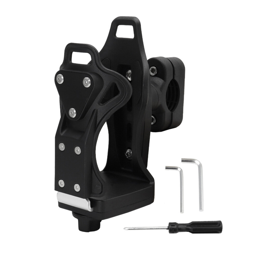 (BlackSilver) Motorcycle Cup Holder Cup Holder Adjustable Cup Holder Water Bottle-image-OPC-PK5T8DF-NEW