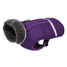 (purple, XXL) Dog Winter Jacket Waterproof Coating Comfortable Wear Easy To Clean
