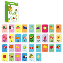 33 Bilingual Flashcards for Kids - Indonesian and English Animal Vocabulary, Educational Language Learning Tool