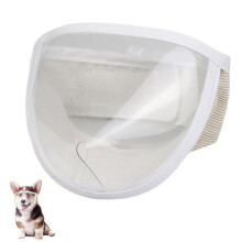 Transparent Cat Muzzle for Grooming, Adjustable Anti-Bite Cat Face Mask with Breathing Hole for Cats and Small Dogs