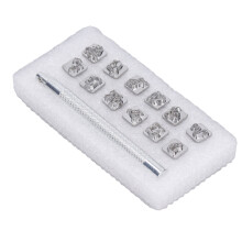 Lederstempel DIY-Kit – 12 Tiermuster, Zinklegierung & Stahl