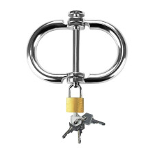 Steel Handcuffs - High Quality Iron Bondage Restraints with Lock and Key, Unisex Design, Durable Fetish Gear