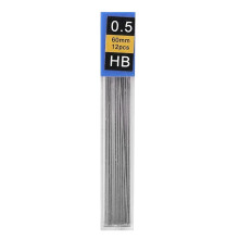 Pencil Leads 0.5mm – Carpenter Pencil Refills, 12 Pieces Smooth Leads for Mechanical Pencils, Pen Accessories for School and Study