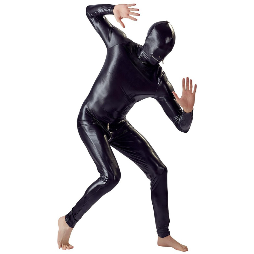 Black Sexy Underwear For Men, Sissy Latex Lingerie, Wetlook Kinky Outfit, Xxl Erotic T-Shirt For Gay Clubwear