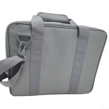 Portable Travel Storage Box with Adjustable Shoulder Strap, Waterproof Oxford Fabric, Hard Shell Design for Mini Satellite Kit, Gray