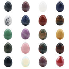 Colorful Crystal Eggs - Assorted 20 Pack of Natural Healing Stones for Spiritual Practices and Meditation