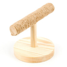 Wood Parrot Bird Stand Natural Prevent Slipping