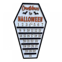 (Type C2) Advent Calendar Wooden Countdown To Christmas Decor Horror Ornaments Ghost Design For Indoor Home Party Decoration