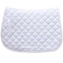 Horse Cushion Pad - Absorbent Breathable Padded Seat for Stable Riding, Spine Protection, White Riding Accessory