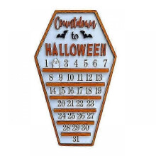 (Type C1) Advent Calendar Wooden Countdown To Christmas Decor Horror Ornaments Ghost Design For Indoor Home Party Decoration