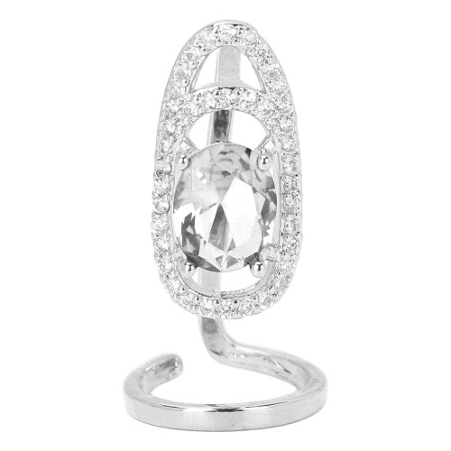 Zierlicher Rhinestone-Nagelring – Sicher und Einfach zu Tragen bei Jedem Anlass 1