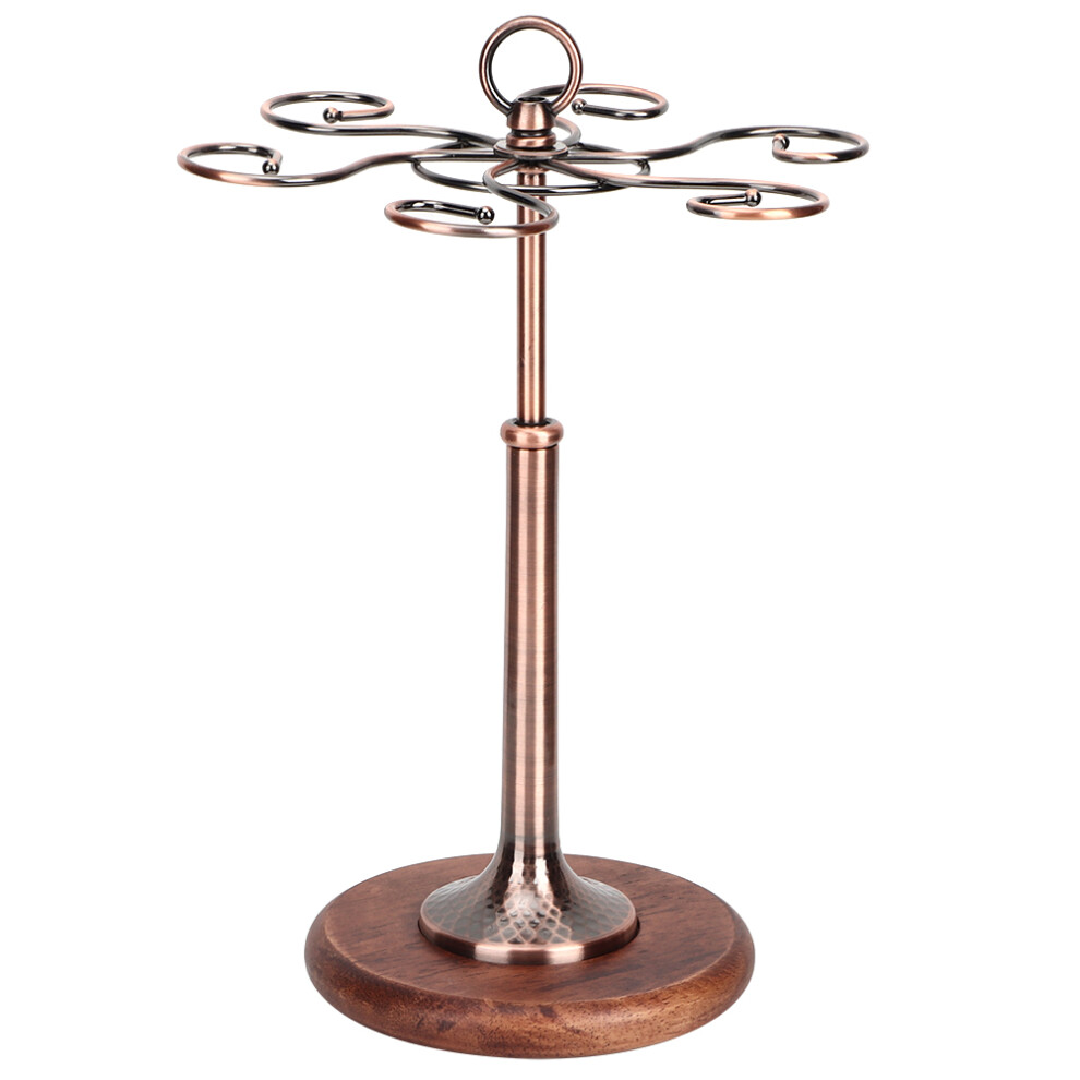 Desktop Iron 6 Bottles Wine Cup Rack Glass Holder-image-OPC-PK5TGK8-NEW