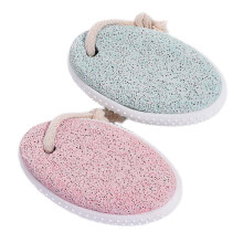 Oval Pumice Stone for Callus Removal, Ergonomic Foot Care Tool for Gentle Pedicure, 2-Pack for Hands and Feet