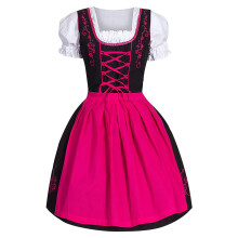 Hautfarbene Unterwäsche Damen Sexy Bodysuit Oktoberfest Kostüm Rave Outfit Bauchfreies Top Schlafanzug Rosa 6S